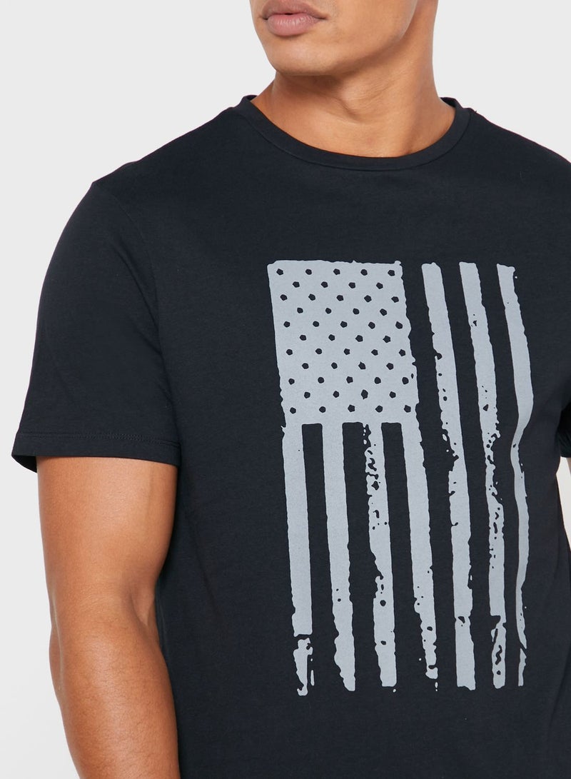 Seventy Five Flag Print  T-Shirt  - Image 3