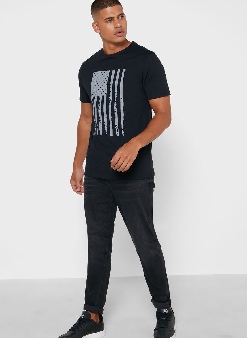 Seventy Five Flag Print  T-Shirt  - Image 4