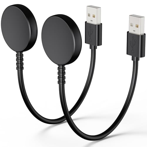 Autallgee 1FT 2 Pack for Samsung Galaxy Watch Charger Compatible with Watch 8/8 Classic/Ultra/7/6/6 Classic/5/5 Pro/4/4 Classic/3/Active/FE USB A Magnetic Charging - Image 1