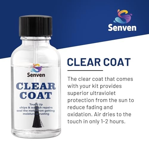 SENVEN Auto Paint Clear Coat for Cars High Gloss Automotive Clear Coat Touch Up Paints Repair Car Automotive Peeling Repair Kit Repair Kit Pen 1.5 Fl Oz - Image 3