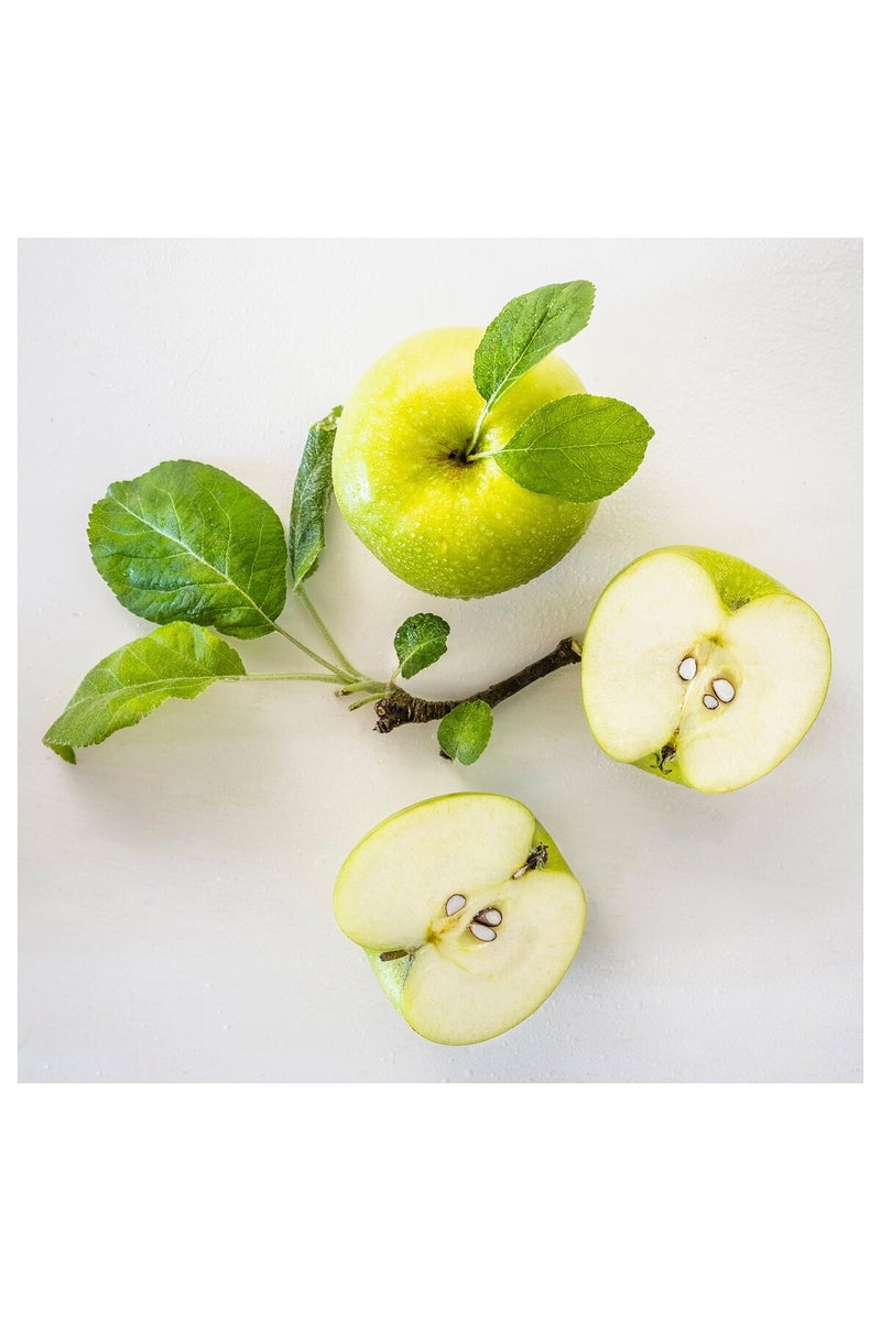 Scented candle in ceramic jar, Apple/bright beige-yellow, 25 hr - Image 2
