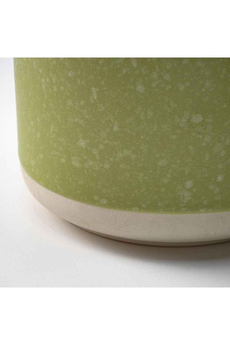 Scented candle in ceramic jar, Apple/bright beige-yellow, 25 hr - Image 5