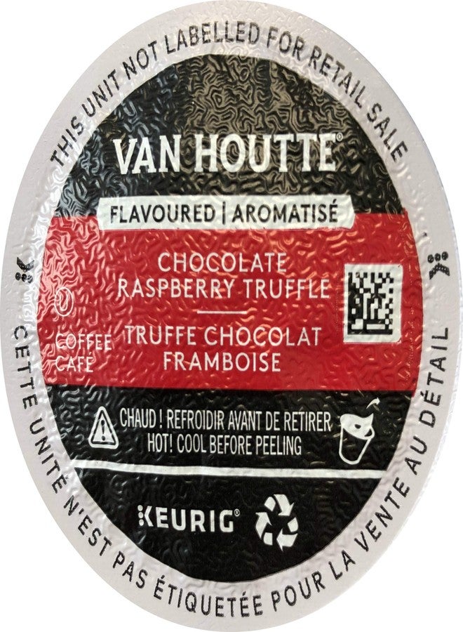 Van Houtte Raspberry Chocolate Truffle Keurig K-Cups, 18 Count, 6.35 OZ (180g) - Image 1
