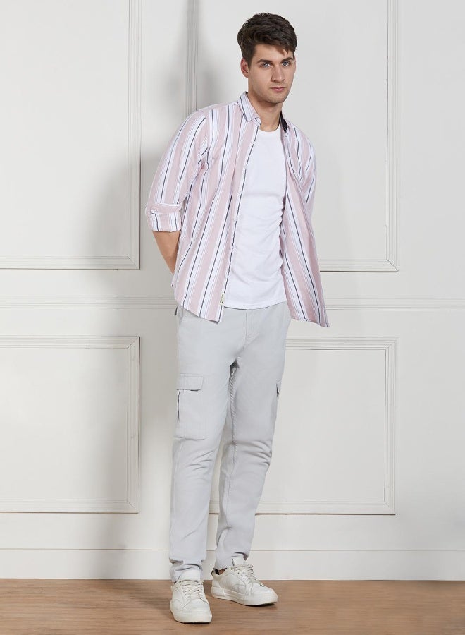 Dennis Lingo Regular Fit Pink Cotton Shirt – Stylish and Comfortable - Image 5