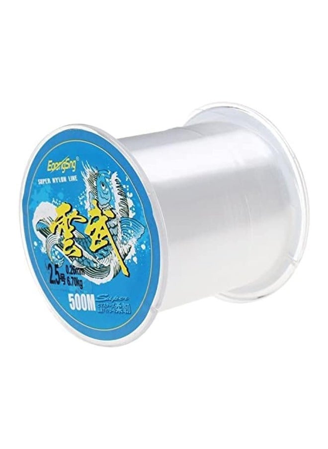 rocooart 500M-Nylon String Fishing Line Cord Clear Fluorocarbon Strong Monofilament Wire Flexible Wear-resistant Super Pulling Force Cut for Hanging Decorations Beading Crafts Kite  - Image 1