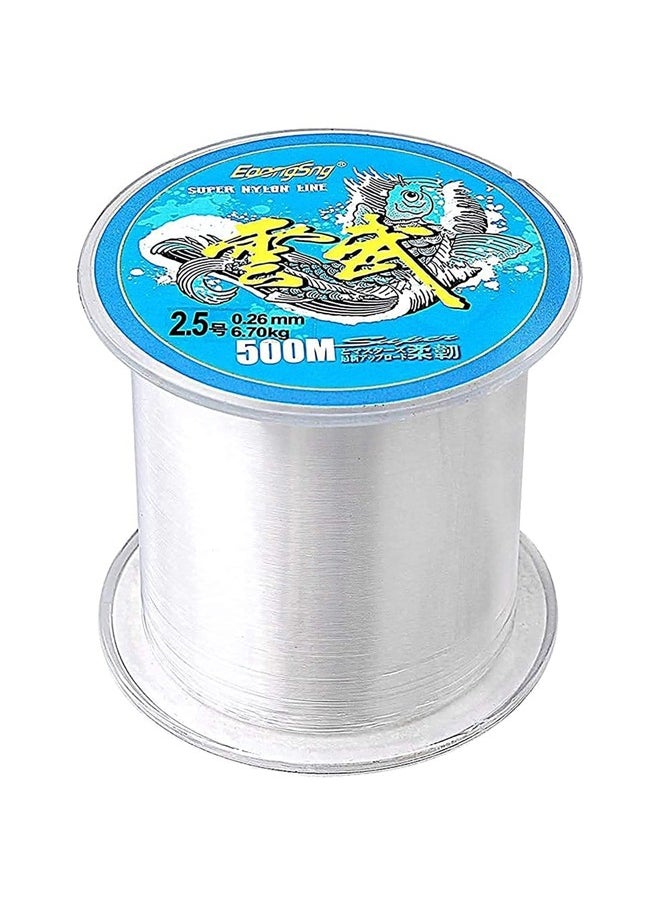 rocooart 500M-Nylon String Fishing Line Cord Clear Fluorocarbon Strong Monofilament Wire Flexible Wear-resistant Super Pulling Force Cut for Hanging Decorations Beading Crafts Kite  - Image 2