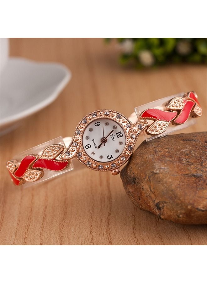 JW Women Luxury Watches, Women's Bangle Watch, Ultra Slim Rhinestones Wrist Watch Quartz Wrist Watch Fashion Watch Best Gift for Your Friend and Families - Image 3