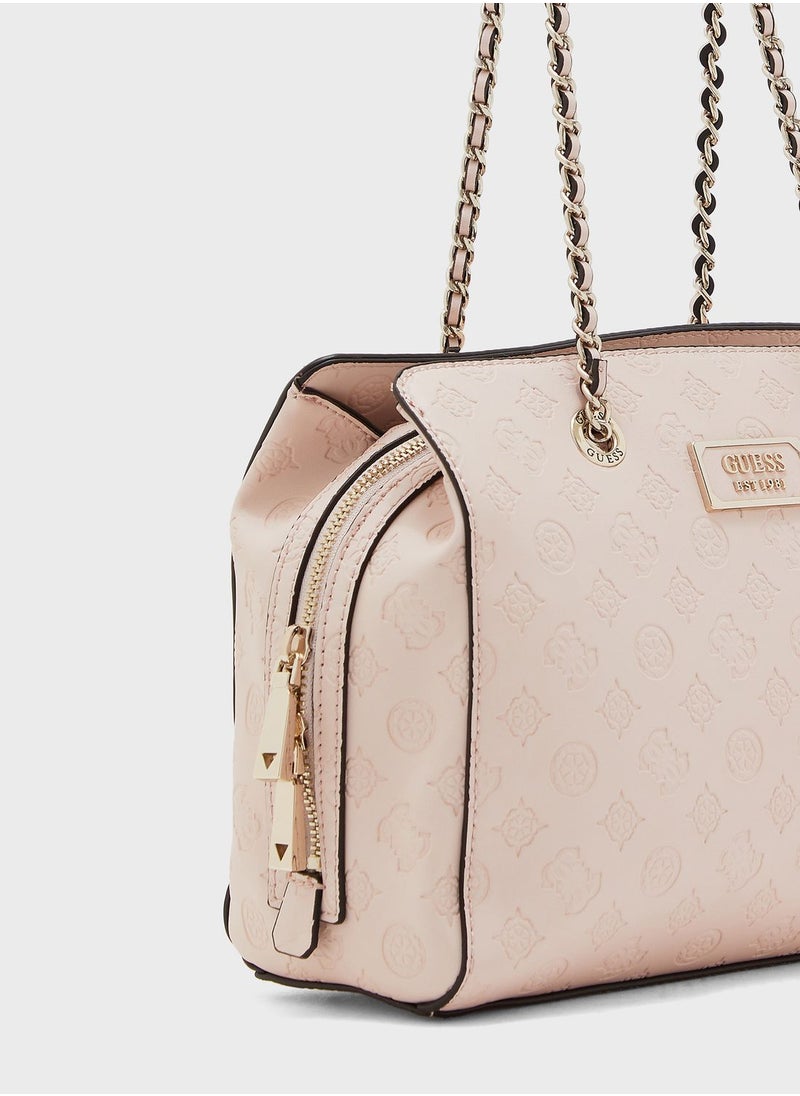 GUESS - Logo Love Girlfriend Satchel - Image 1