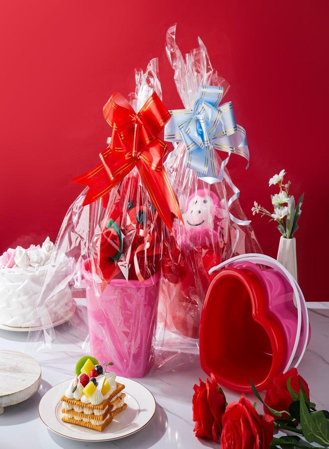 Layhit مجموعة لايهيت من 6 دلاء رمل بلاستيكية على شكل قلب لعيد الحب، باللونين الأحمر والوردي، مزودة بمقابض، هدية مثالية لعيد الحب، مناسبة لأعياد الميلاد، وحفلات الزفاف، ورحلات الشاطئ، ولوازم الحفلات، مقاس 7 × 5.9 بوصة. - Image 2