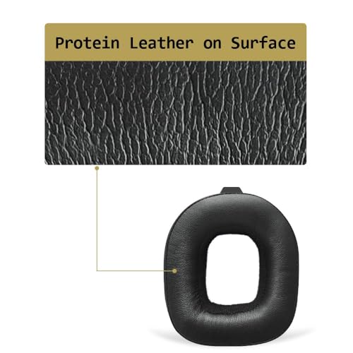 MQDITH Soft Protein Leather Replacement Ear Pads Compatible with Astro A50 GEN4,GEN5 and A50X Headset - Image 3