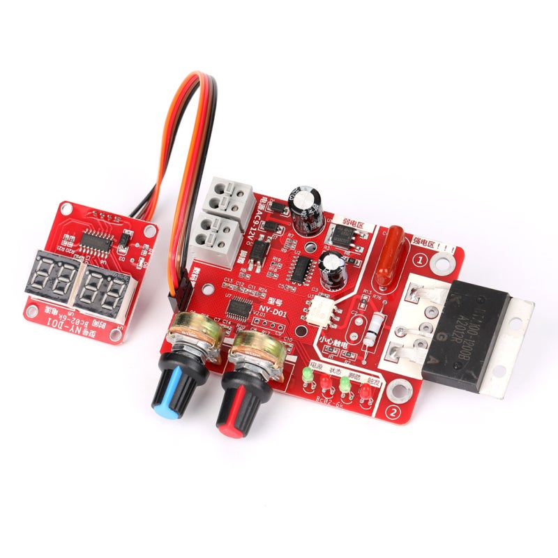 Spot Welding Control Panel: 40A Digital Display - Optocoupler Isolation Adjustable Current Single Pulse Time Control Welding Tool for DIY Precision Welding - Image 3