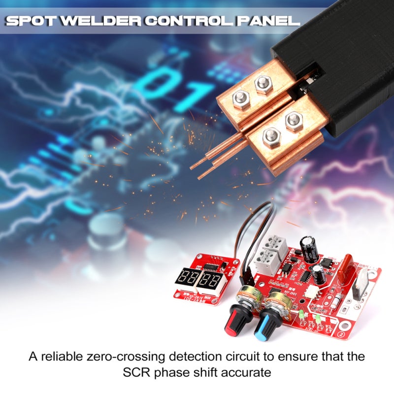 Spot Welding Control Panel: 40A Digital Display - Optocoupler Isolation Adjustable Current Single Pulse Time Control Welding Tool for DIY Precision Welding - Image 4