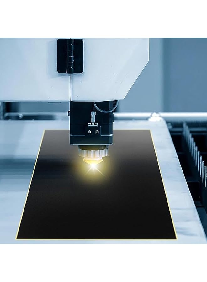 erorex 5 Pcs Laser Engraving Marking Paper 39X27Cm Black Laser Engraving Paper Diy Marking Paper For Ceramics Glass Metal Diy Laser Engraver Machine Tools - Image 1