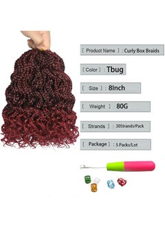 150 Strands Goddess Box Braids Crochet Hair Pre Looped 8Inch Curly Box Braids Crochet Braids Pre Braided Crochet Hair Pre Looped Box Braid Crochet Braids 5 Packs Wavy Crochet Braiding Hair For Women - pzsku/ZCAF8F28FDABD6D1B3356Z/45/_/1733730333/b7aa1c12-ecf3-40f0-b821-52549b4781a3