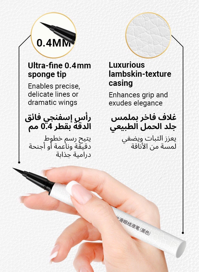 BOB Ultra-fine Silky Liquid Eyeliner – 0.4 mm Tip, Waterproof, Smudge‑Proof & Quick‑Dry - Image 5