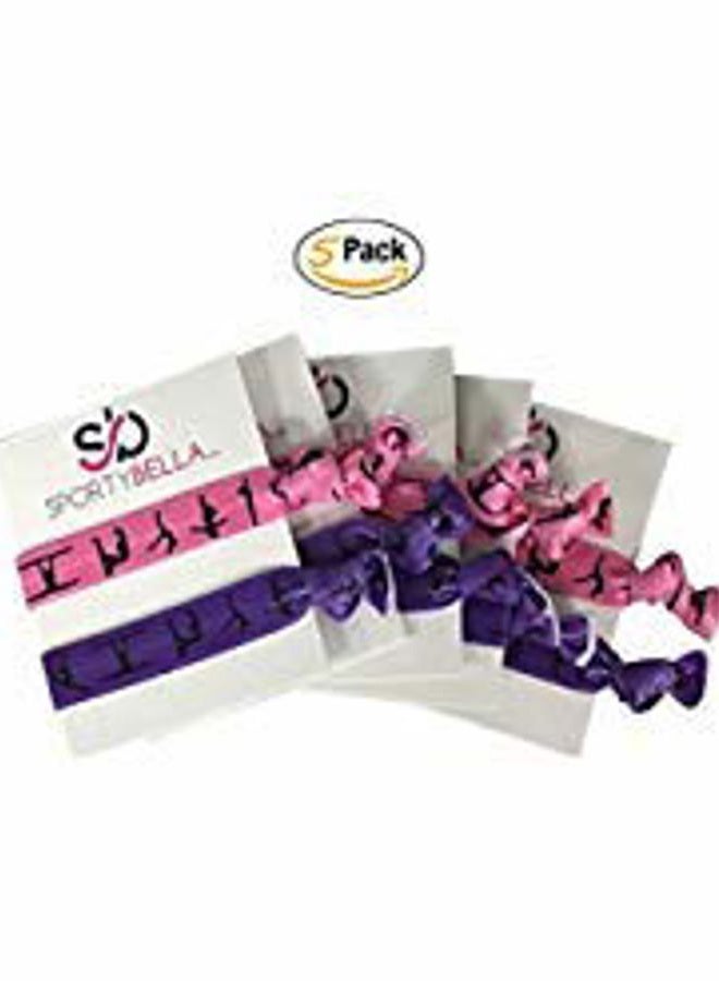 Infinity Collection Gymnastics Hair Ties- Girls Gymnastics Hair Accessories- Gymnastics Elastics - Gift For Gymnast, Gymnastic Team Gifts, Party Favors - Image 1