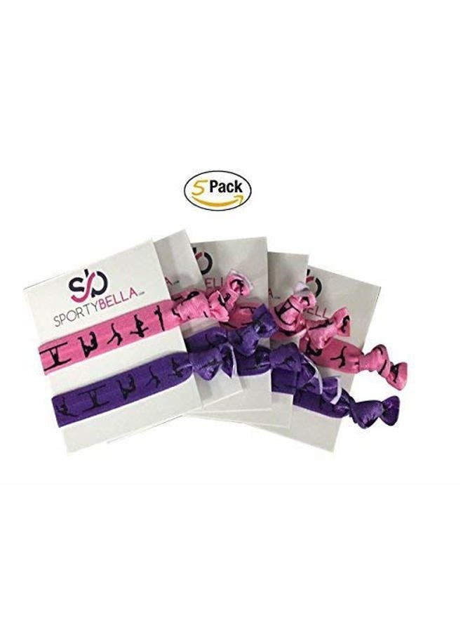 Infinity Collection Gymnastics Hair Ties- Girls Gymnastics Hair Accessories- Gymnastics Elastics - Gift For Gymnast, Gymnastic Team Gifts, Party Favors - Image 2
