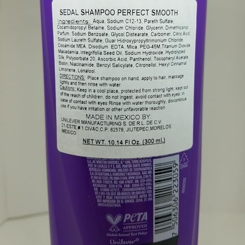 Sedal Liso Perfecto Shampoo 340 ml [SEALED] - Image 3