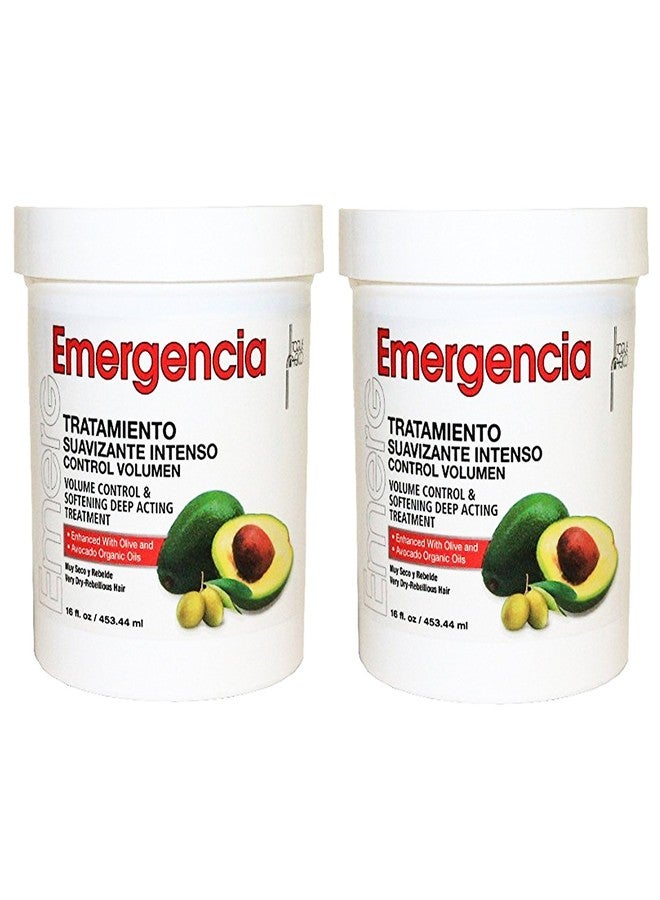 Emergencia Toque Magico Emergencia Volume Control and Softening Deep Acting Mask 16 oz. Avocado 2-PACK - Image 1
