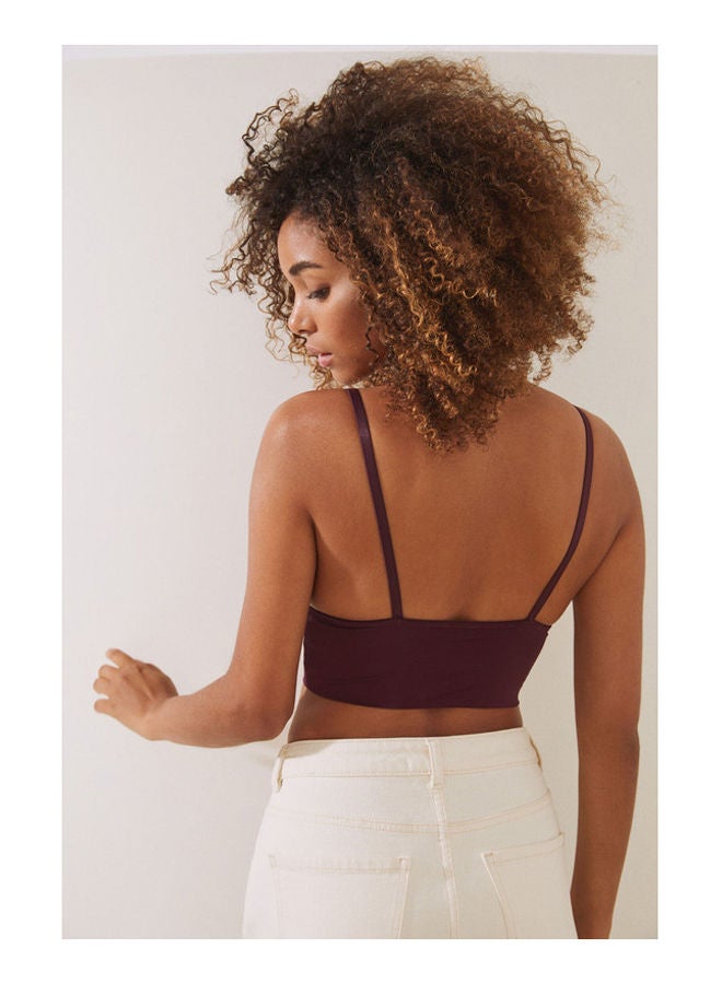 Lace triangle bralette bra