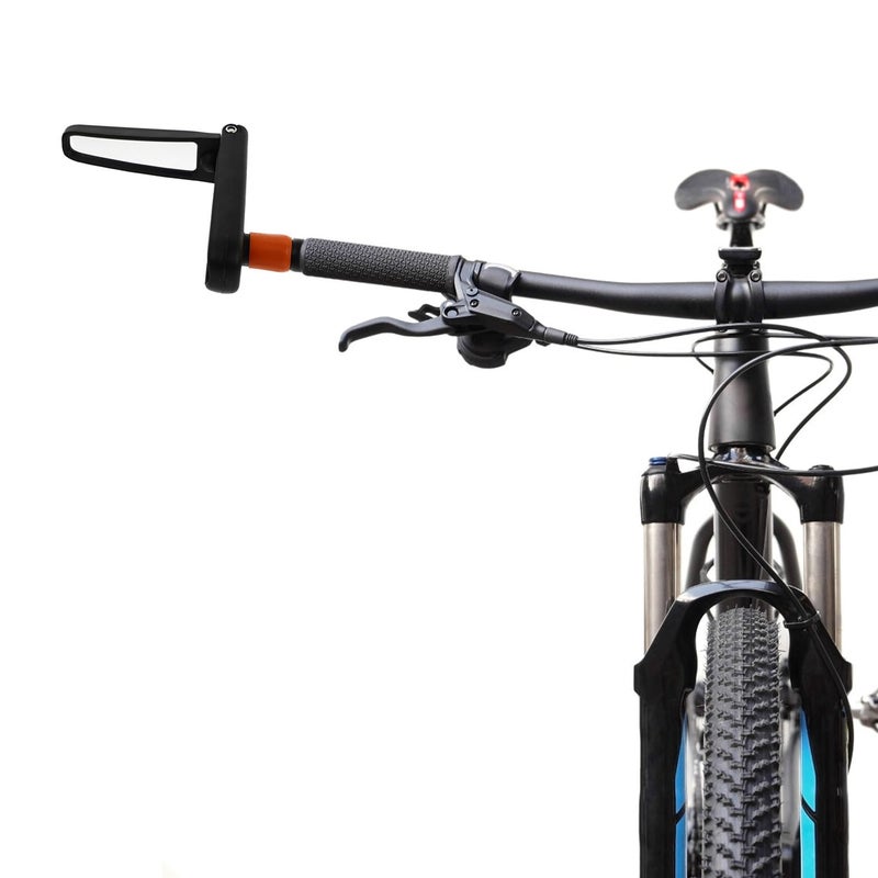 Universal Bike Rearview Mirror Adjustable Angle Handlebar Mount for Road Mountain Bikes Black - Image 5