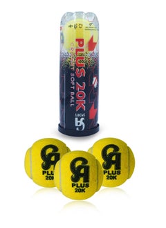 CA CA Plus 20K Cricket Soft Ball pack of 3  - Image 1