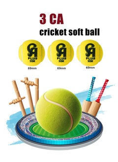 CA CA Plus 20K Cricket Soft Ball pack of 3  - Image 2