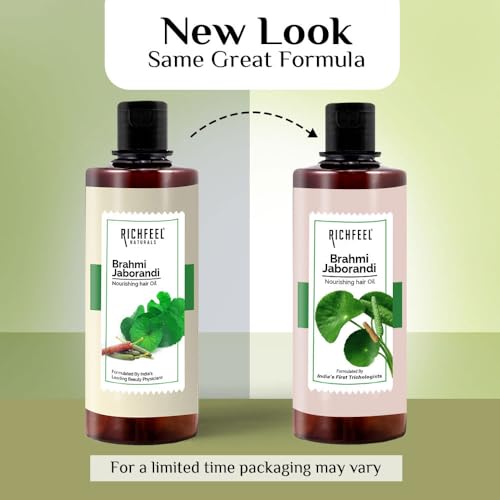 Richfeel Richfeel Brahmi Jaborandi Nourishing Hair Oil - Strengthens, Nourishes, Promotes Growth, and Soothes | 500 ml (Pack of 2) Brahmi Jaborandi Hair Oil 500 Ml Pack of 2 - Image 2