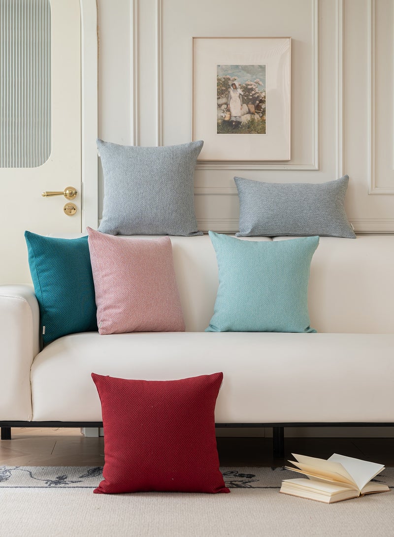 لحظة غطاء وسادة 30 × 50 سم أحمر مزين بملمس زخرفي، غطاء وسادة سجادة حديثة، غطاء وسادة موحد، عبوة من 2 قطعة لزينة المنزل، الأريكة، غرفة النوم - Image 5