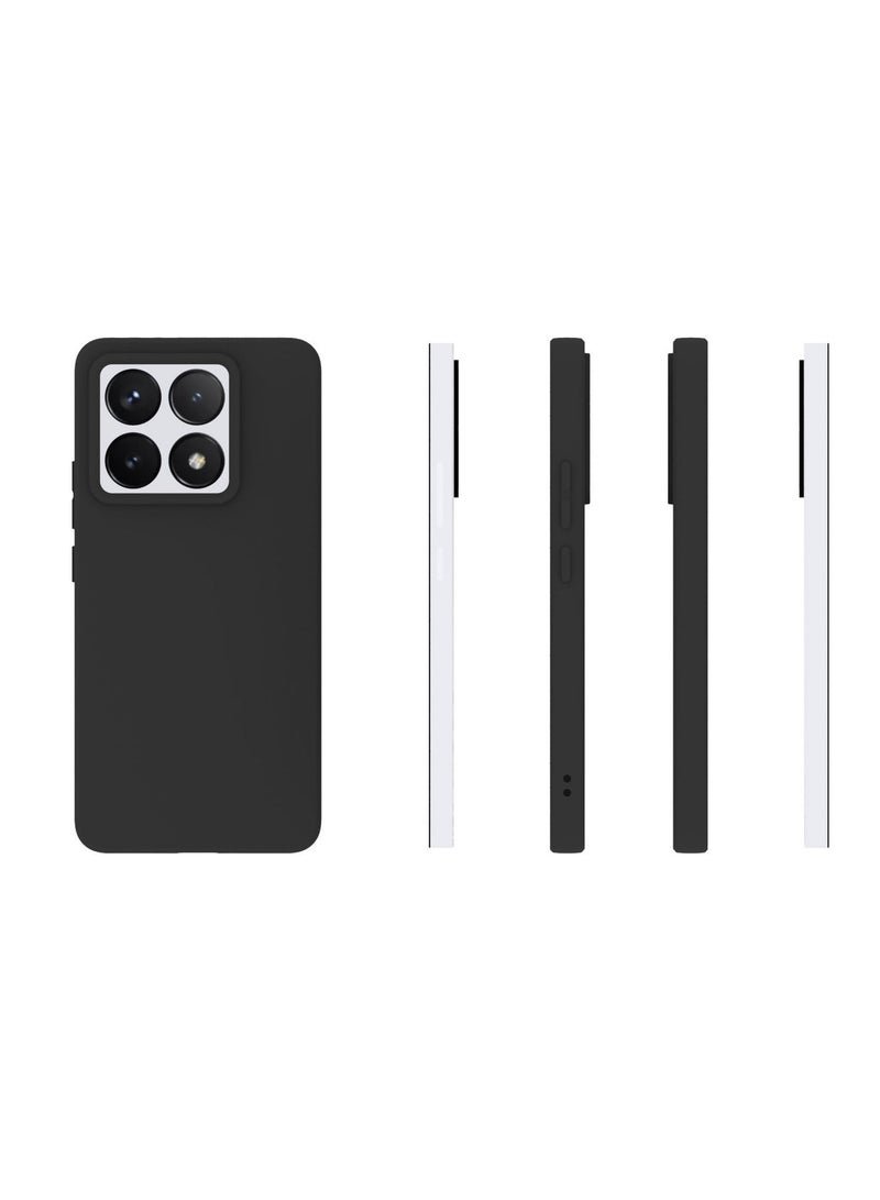 يوارب كينج غطاء حماية من السيليكون السائل الناعم المضاد للخدش لهاتف Xiaomi 14T 5G أسود - Image 5