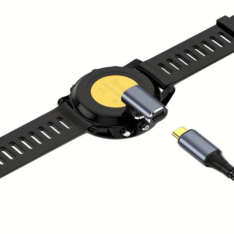 محول شحن USB-C معدني لساعات Garmin والهواتف الذكية - Image 5