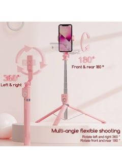 Generic 1.3M Stainless Steel Selfie Stick Tripod with Dual Lights, Bluetooth Wireless Remote Control, Compatible with All Smartphones  - Image 5