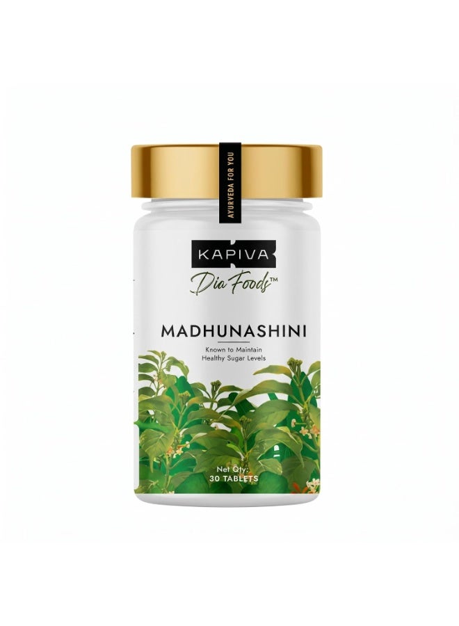 Kapiva Madhunashini Vati 30 Tablets - 1.8X More Powerful Formula for Healthy Sugar Levels | 100% Pure Ayurvedic Meshashringi (Gymnema Sylvestre) | Helps Manage Glucose Levels & Cravings naturally - Image 1