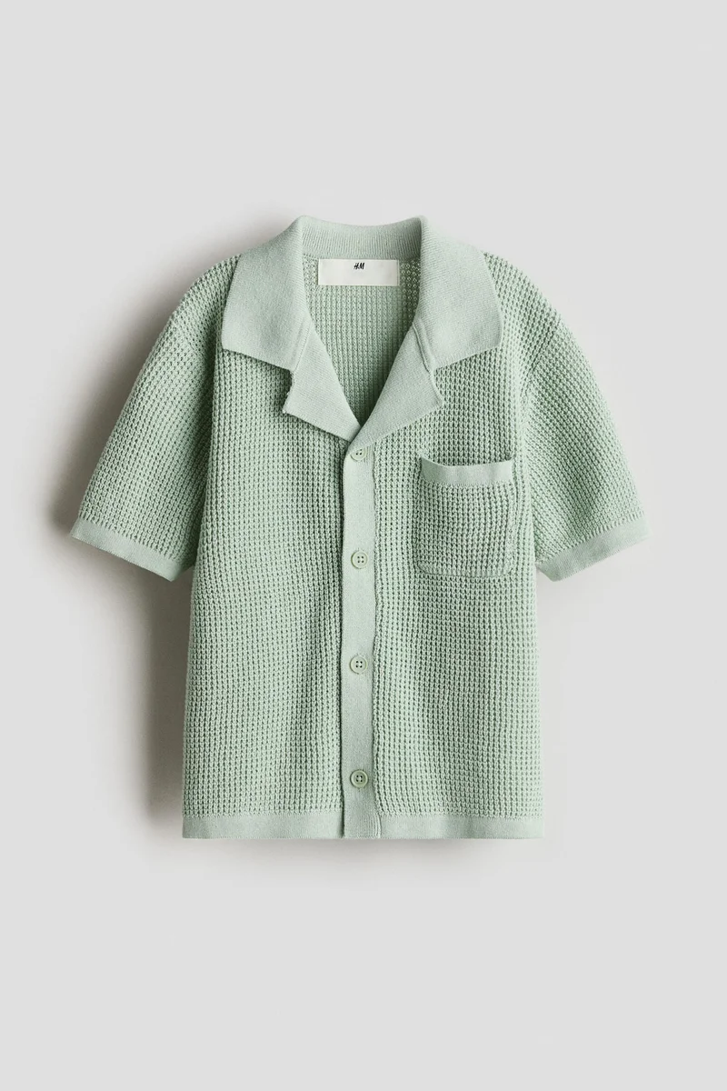 H&M Knitted resort shirt