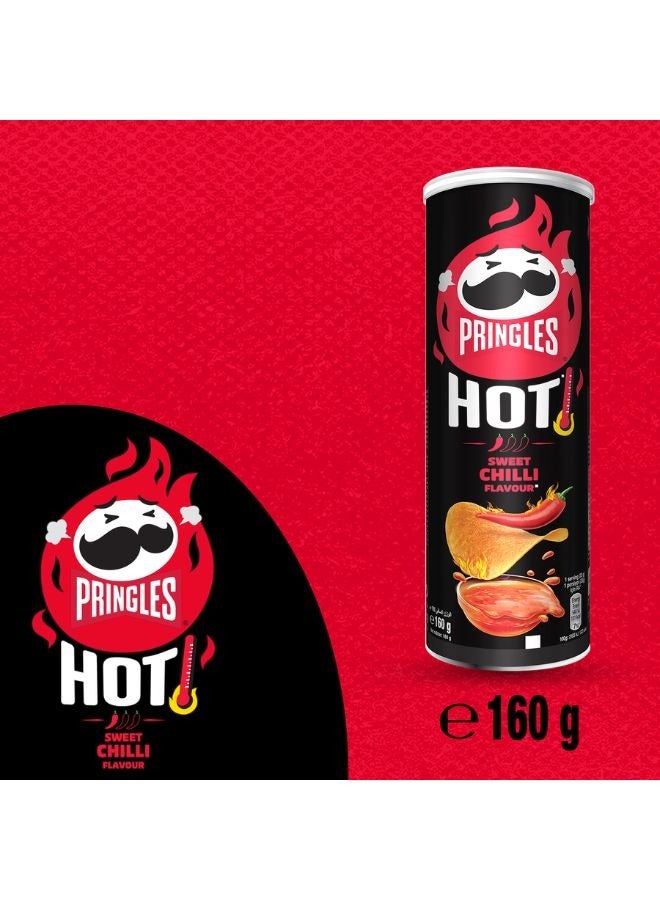 Pringles Hot Sweet Chili Chips 160g - Image 2