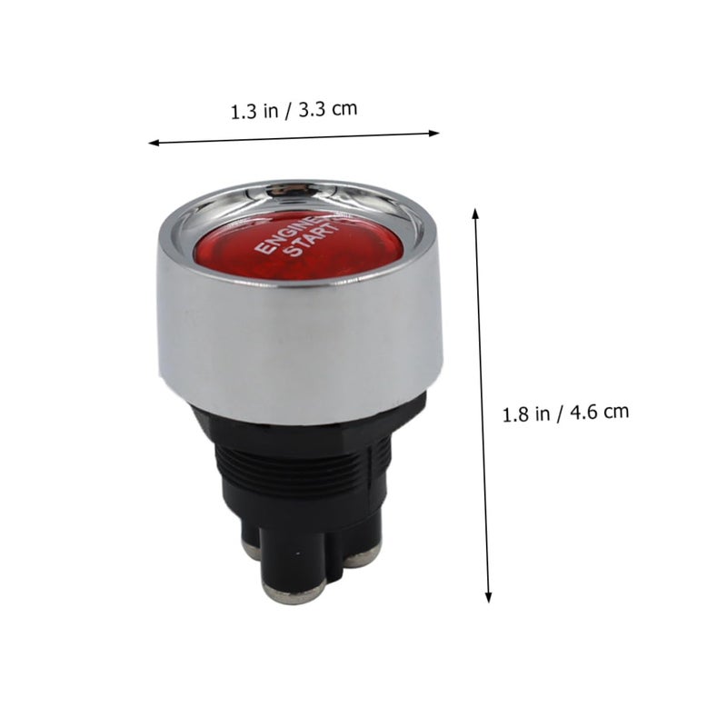 Universal Fit Push Button Start Ignition Switch Engine Starter Kit Black - Image 4