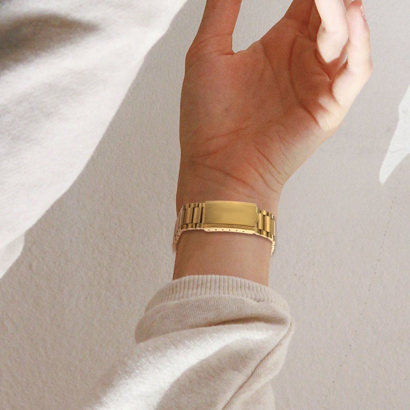 Metal Watch Band Watch Wristband Stylish Watch Strap Stainless Steel Watchband(15mm) - Image 3