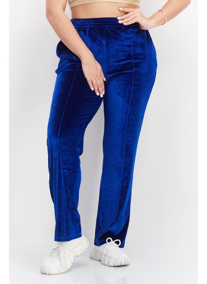STEVE MADDEN - Women Regular Fit Solid Pants, Blue - Image 1