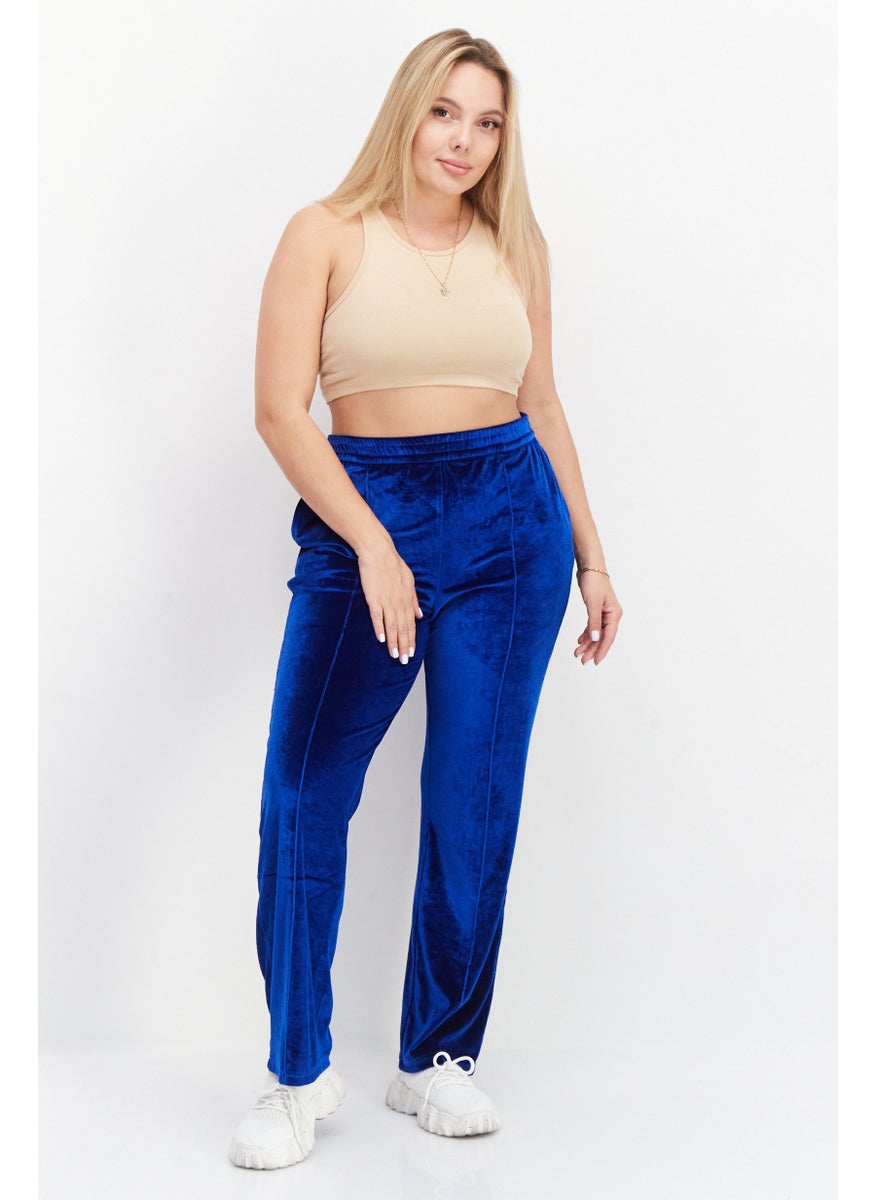 STEVE MADDEN - Women Regular Fit Solid Pants, Blue - Image 1