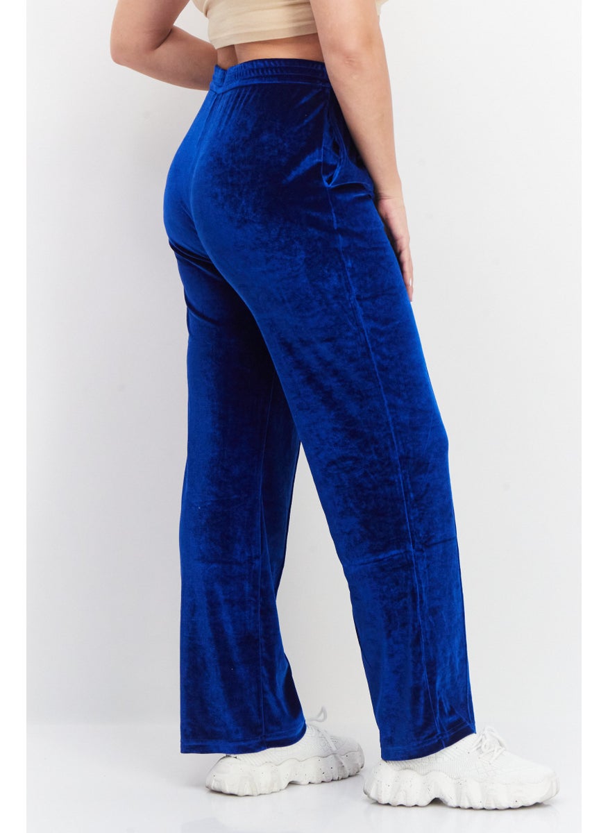 STEVE MADDEN - Women Regular Fit Solid Pants, Blue - Image 1