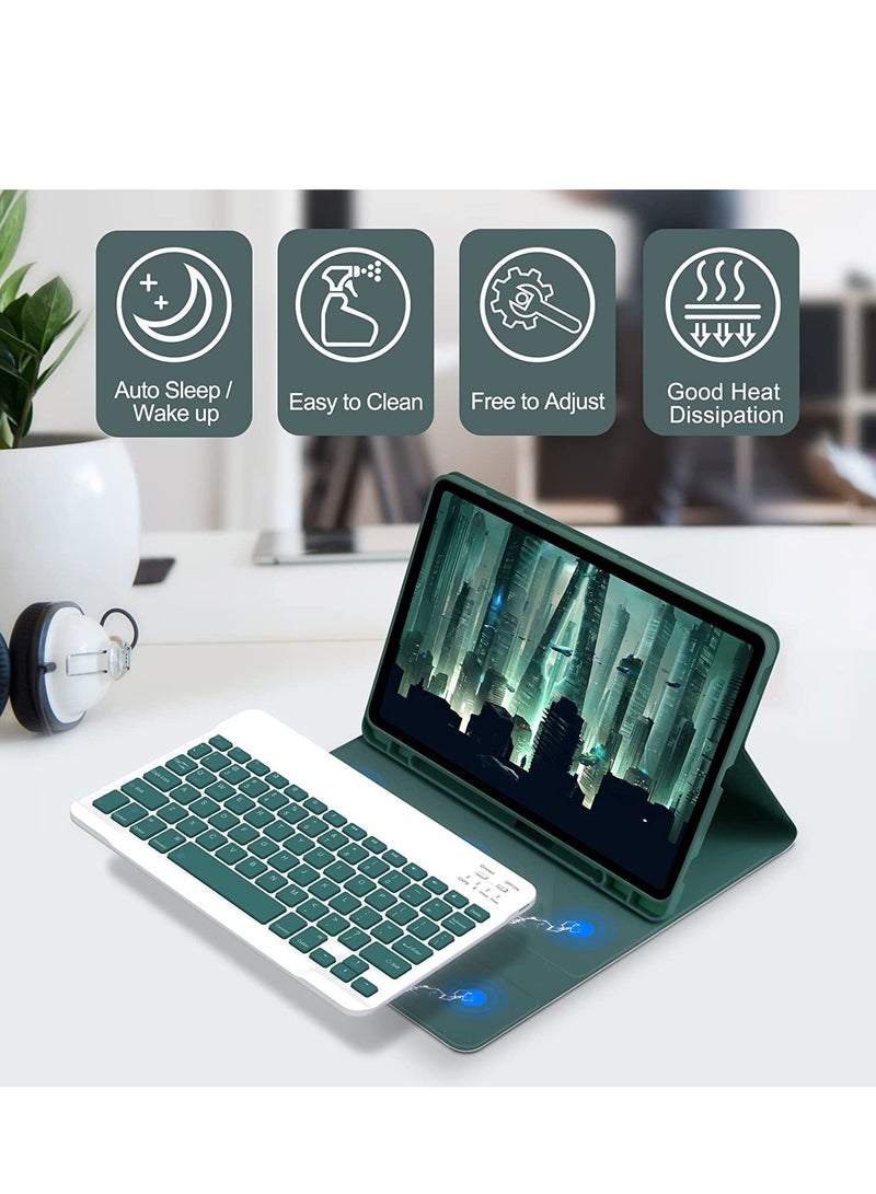 general The Arabic and English keyboard case is compatible with the Galaxy Tab S9Plus/S9FE Plus/S9ultra/S9/S9FE slim case with pen slot and detachable wireless Bluetooth keyboard - Image 2