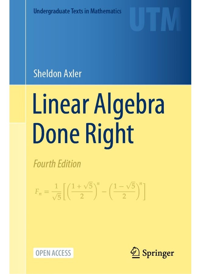 Linear Algebra Done Right