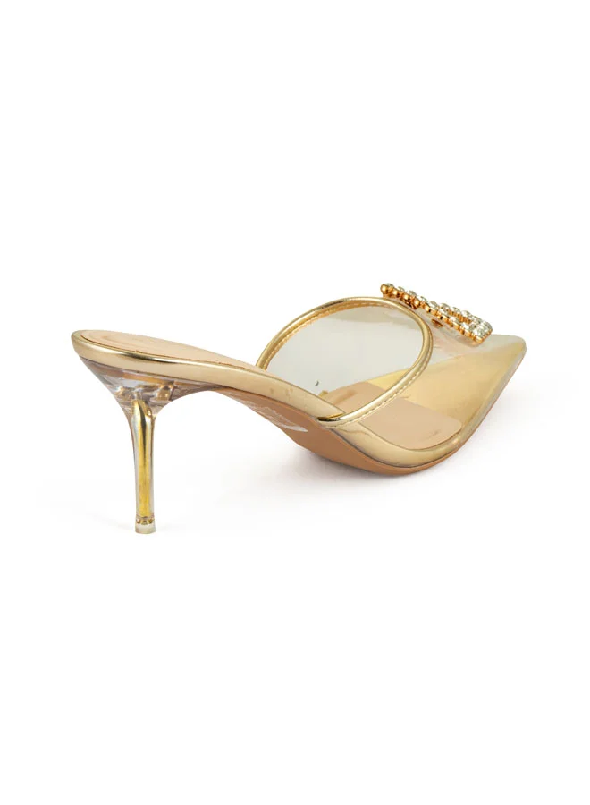 Vincci Women Pointed Toe Mid Heel Sandals