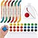 Noveread 72 Pcs Hockey Party Favors Include 24 Hockey Pencils with Erasers 24 Balls 24 Bags Pencils Foam Balls Gifts for Classroom School Birthday Party Prize - Image 2