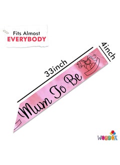 WOBBOX Wobbox Baby Shower Decoration Items| Baby Shower Ceremony Photo Booth Props for Photoshoot, Milestone Crad& Mom to Be Sash, Godh Bharai Ceremony Decoration Kit-(FP480)  - Image 3