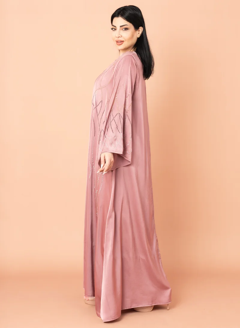 IKKXA Celestial Glow Jalabiya IK6006 Pink