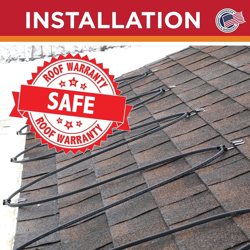 Grip Clip Roof Clips, Safe for Heat Tape, Electric Cable & Roof Heat Cable Installation, Prevents Roof Damage, Easy Nail-Free Outdoor Cable Clips, Your Ultimate Cable Clip (.325-5 Pack) - Image 2