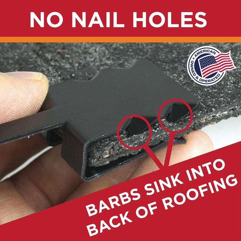 Grip Clip Roof Clips, Safe for Heat Tape, Electric Cable & Roof Heat Cable Installation, Prevents Roof Damage, Easy Nail-Free Outdoor Cable Clips, Your Ultimate Cable Clip (.325-5 Pack) - Image 3