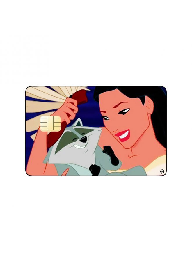 RKN PRINTED BANK CARD STICKER Animation Pocahontas And Meeko From Pocahontas By Disney - Image 2