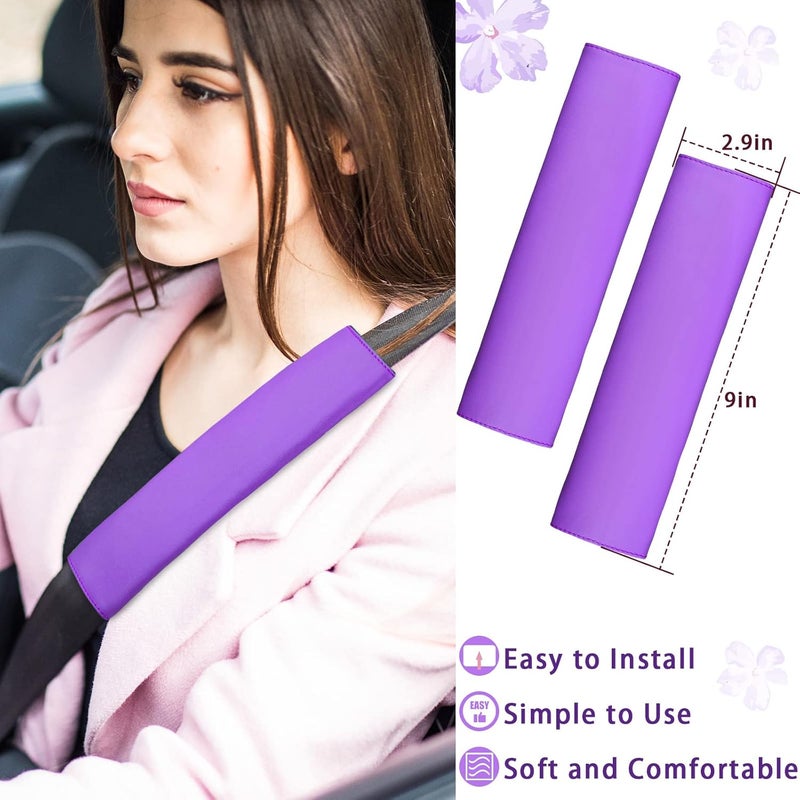 Frienda 10 Pcs Purple Car Accessories Set - Image 4